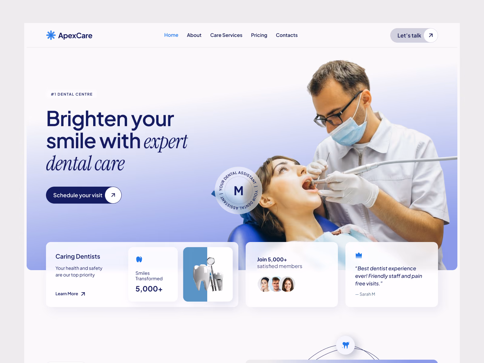 ApexCare — Webflow medical website template