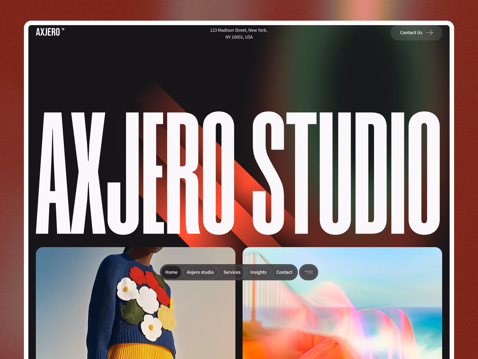 Axjero — Framer agency website template