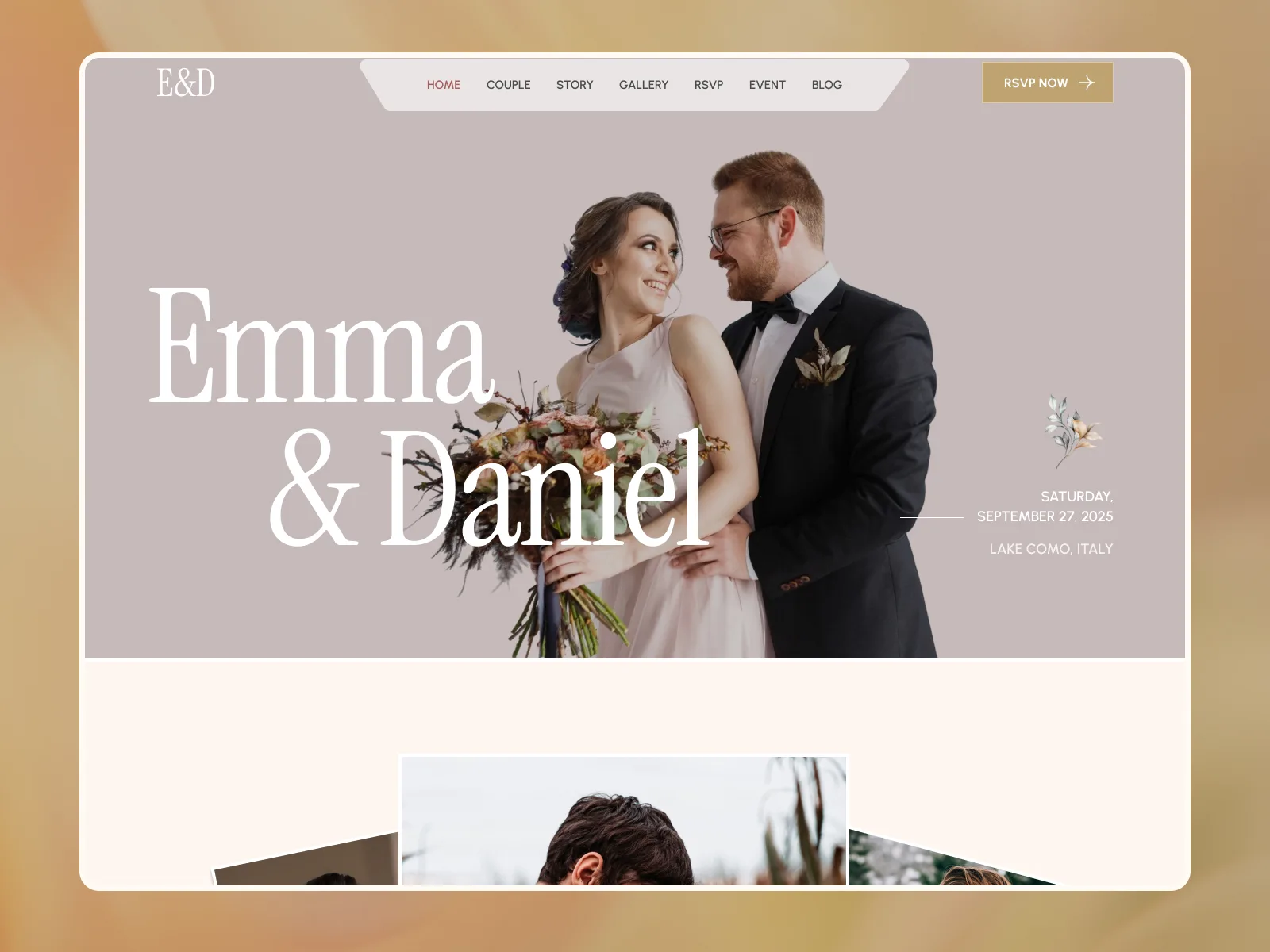 Beloved — Webflow wedding website template