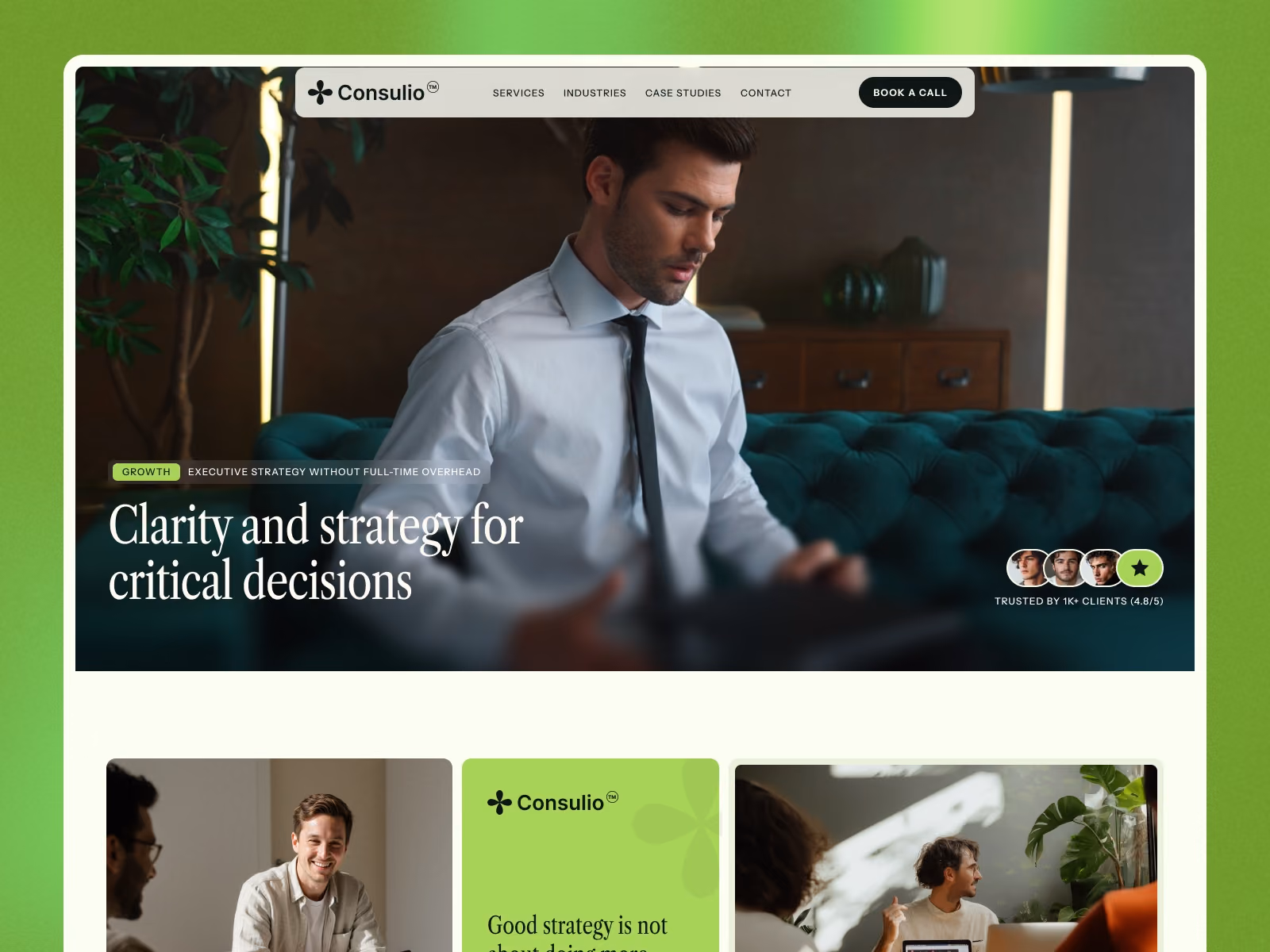 Consilio — Framer consulting website template