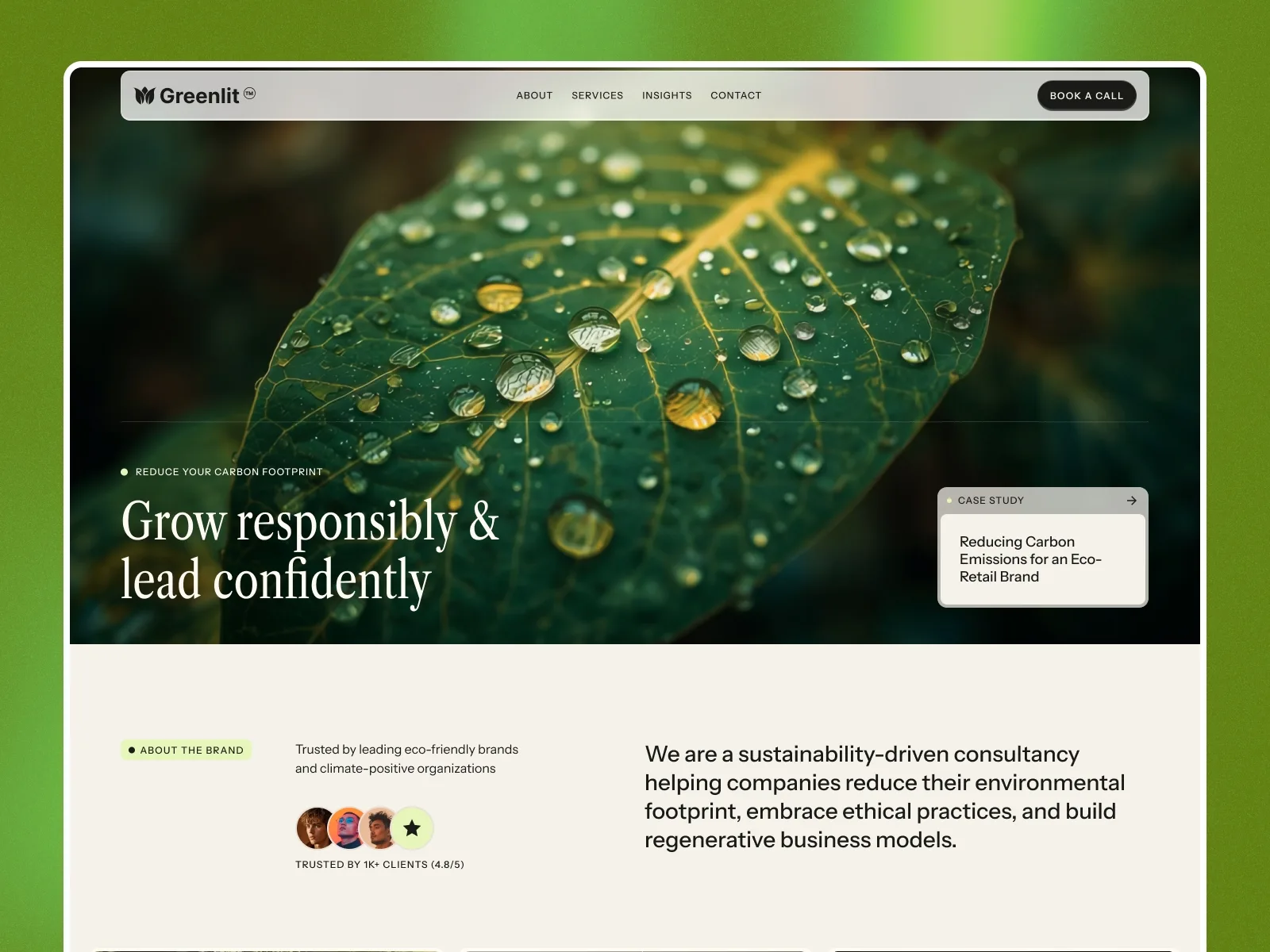 Greenlit — Webflow website template