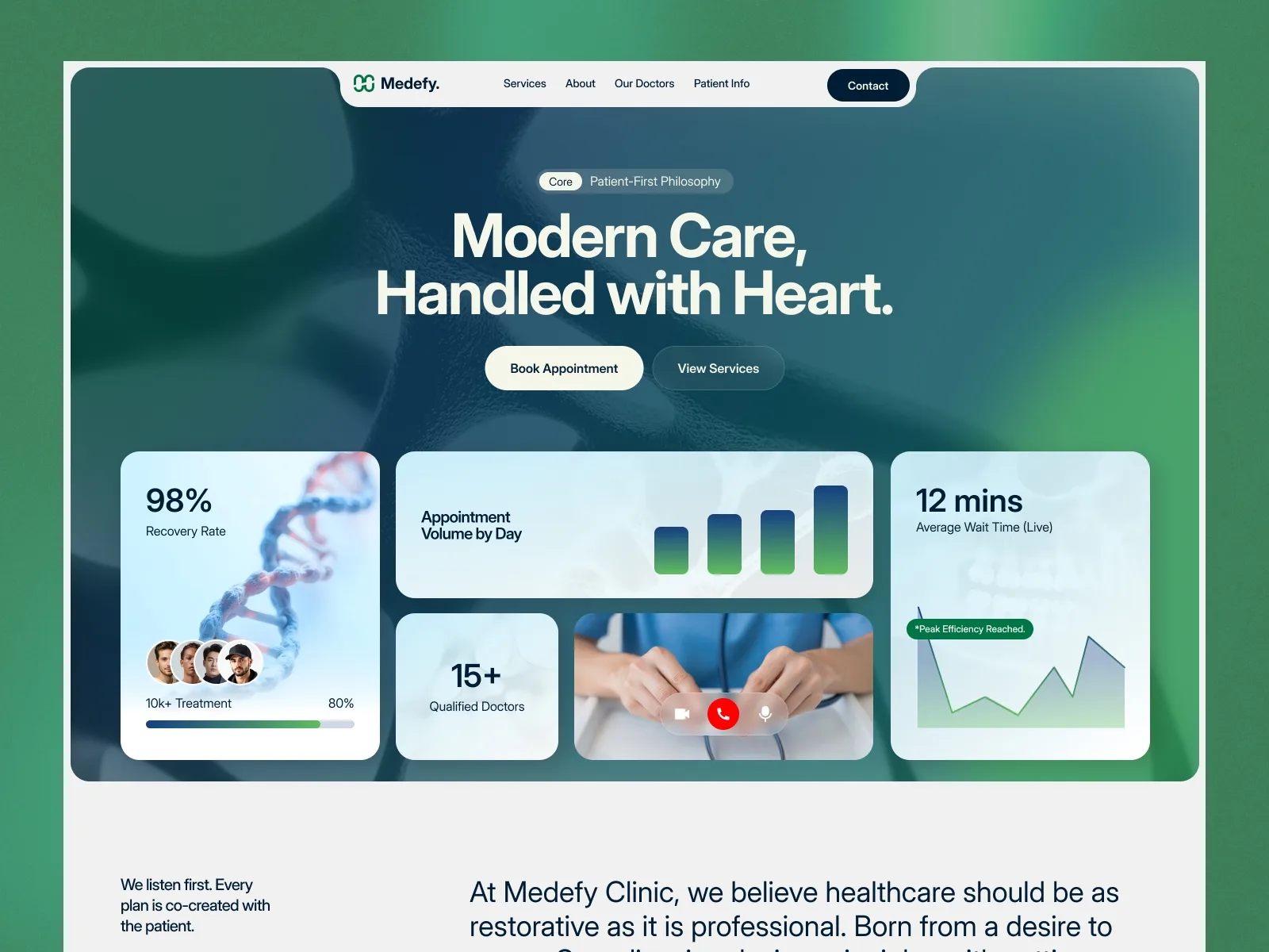 Medefy — Figma medical website template