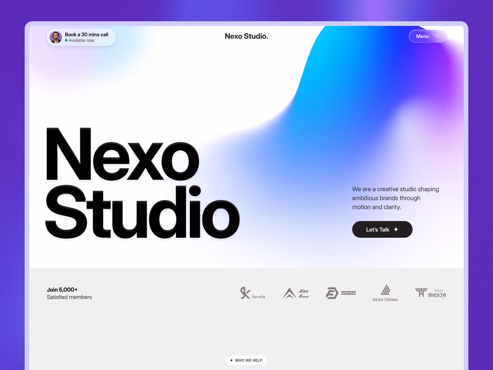 Nexa Studio — Framer agency website template