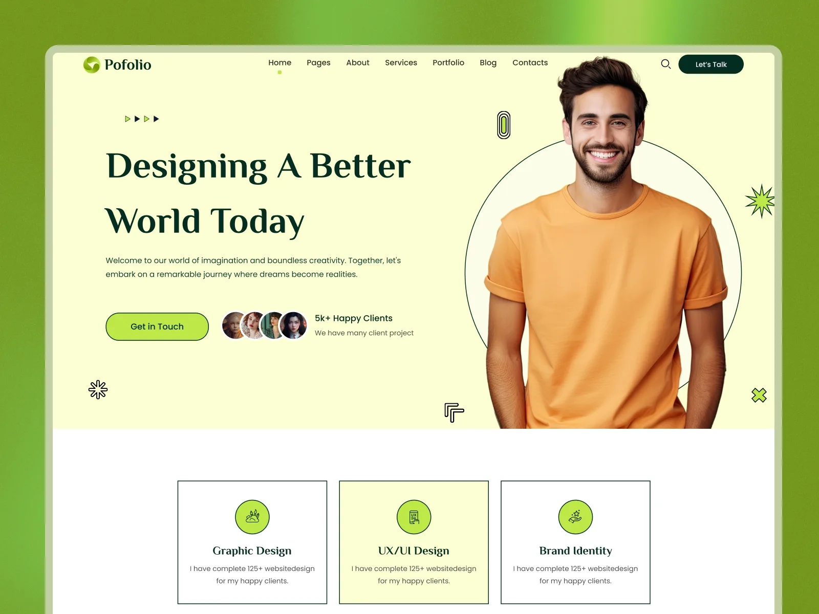 Pofolio — Framer portfolio website template