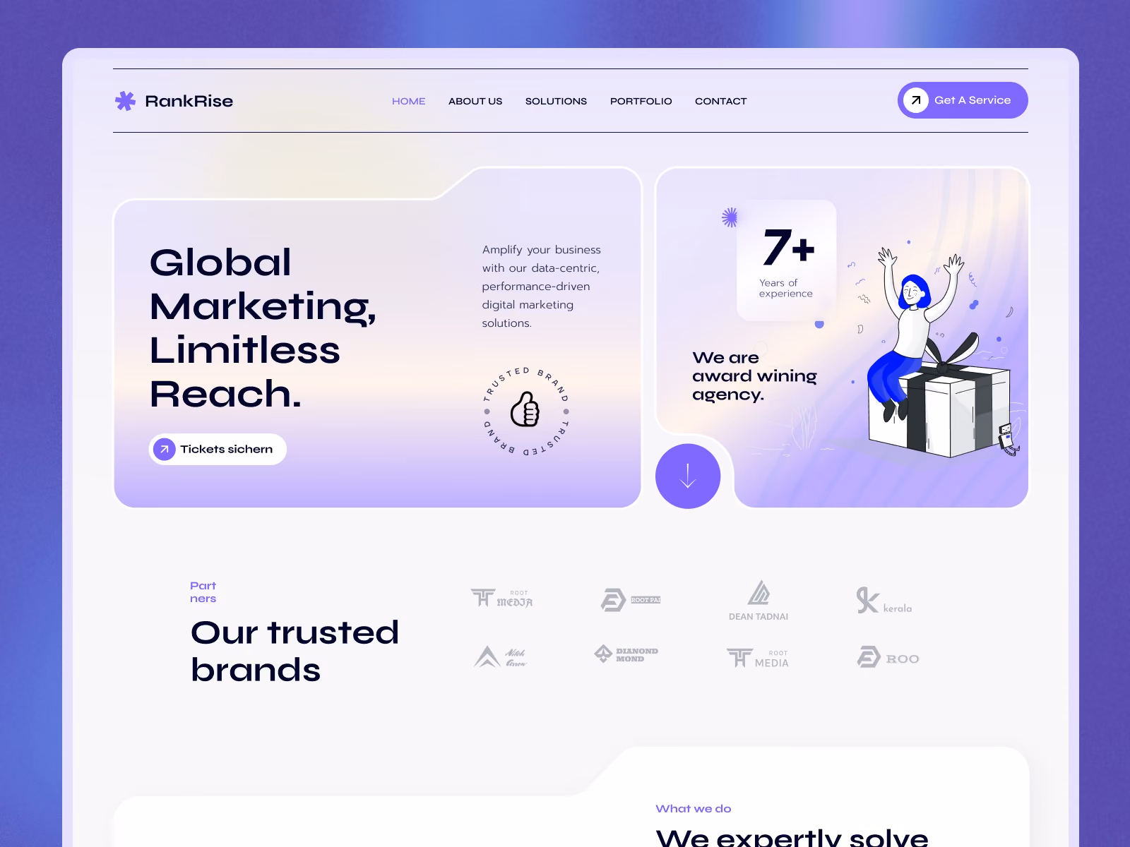 RankRise — Framer agency website template